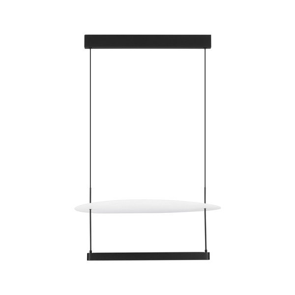 Fehér-matt fekete alumínium LED dimmelhető függőlámpa ø 60 cm Diona – Nova Luce