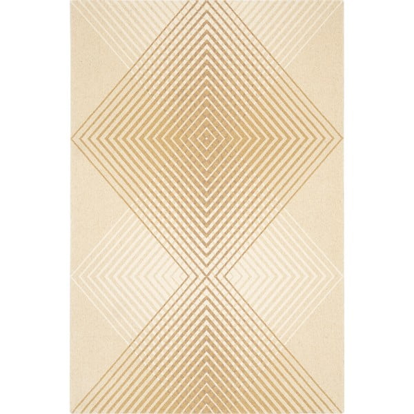 Bézs gyapjú szőnyeg 100x180 cm Chord – Agnella