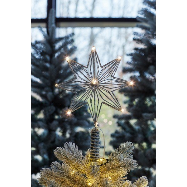 Ezüstszínű elemmel működő fénydekoráció Chloe – Sirius-image-1