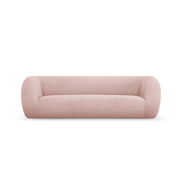 Világos rózsaszín buklé kanapé 230 cm Essen – Cosmopolitan Design