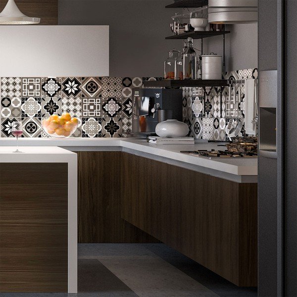 Cement Tiles Charltina 9 db falmatrica, 10 x 10 cm - Ambiance-image-1
