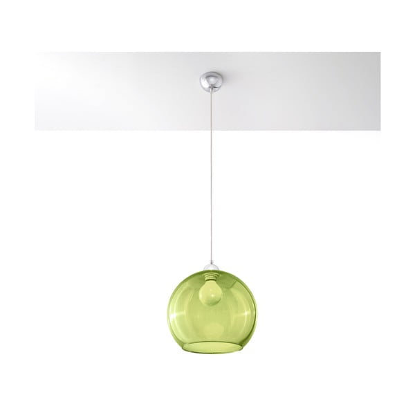 Zöld függőlámpa üveg búrával ø 30 cm Bilbao – Sollux-image-2