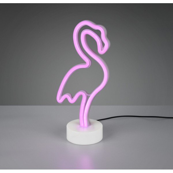 Fehér LED asztali lámpa (magasság 29 cm) Flamingo – Reality-image-1