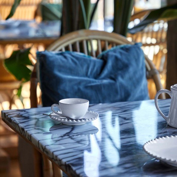 Pearl fehér agyagkerámia csésze csészealjjal, 250 ml - Costa Nova-image-3