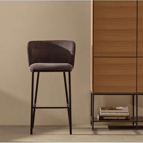 Sötétszürke bárszék 102 cm Ciselia – Kave Home-image-1