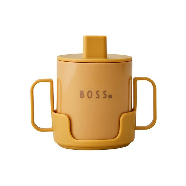 Mini Boss mustársárga gyerekbögre - Design Letters-image-2