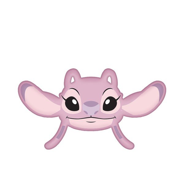 Fleece gyerek párna 41x32 cm Lilo and Stitch "Angel Pink" – Jerry Fabrics-image-3