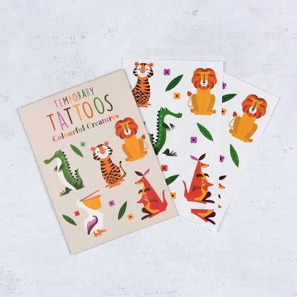 Colourful Creatures lemosható tetoválás készlet - Rex London-image-3