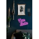 Ciao Bella rózsaszín világító fali dekoráció, 40 x 28,5 cm - Candy Shock
