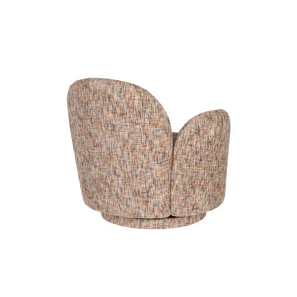 Bézs forgó zsenília fotel Rose – Dutchbone-image-4