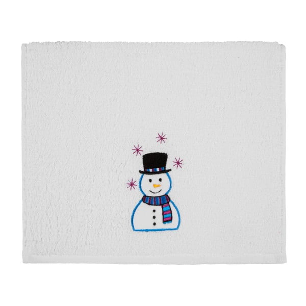Christmas Snowman White fürdőlepedő, 30 x 50 cm - Kate Louise