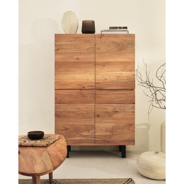 Natúr színű akácfa komód 100x155x40,5 cm Uxue – Kave Home-image-1