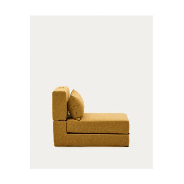 Mustársárga kinyitható fotel Arty – Kave Home-image-4