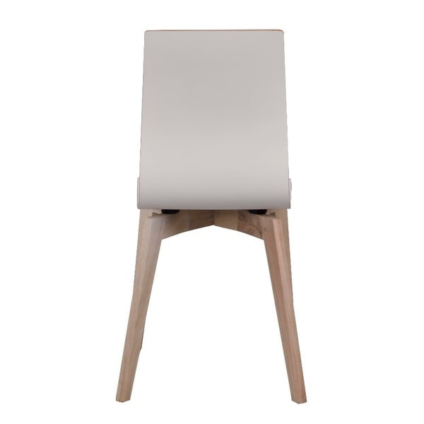 Grace fehér étkezőszék világosbarna lábakkal - Rowico-image-3