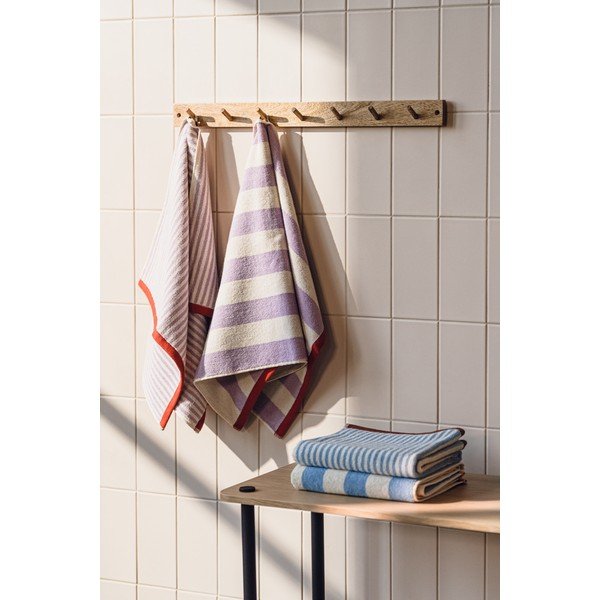 Barna-krémszínű frottír pamut törölköző 50x80 cm Gobo – noo.ma-image-1