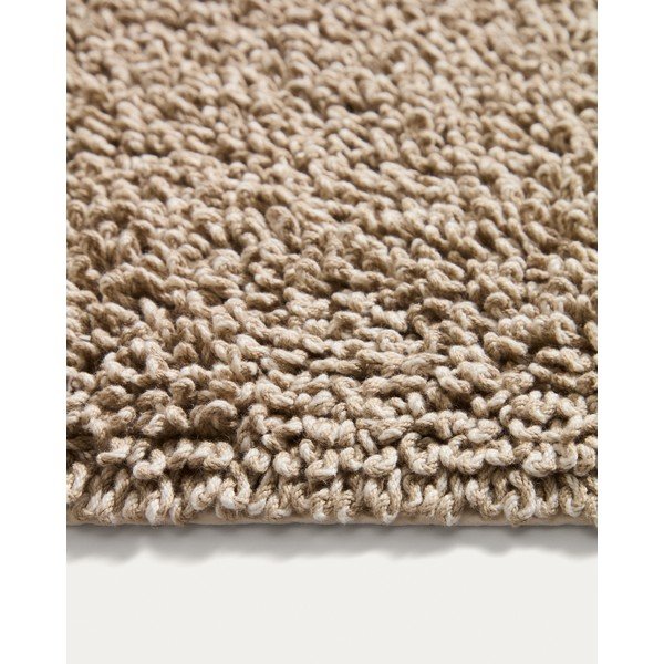 Bézs textil fürdőszobai kilépő 50x70 cm Aroia – Kave Home-image-2