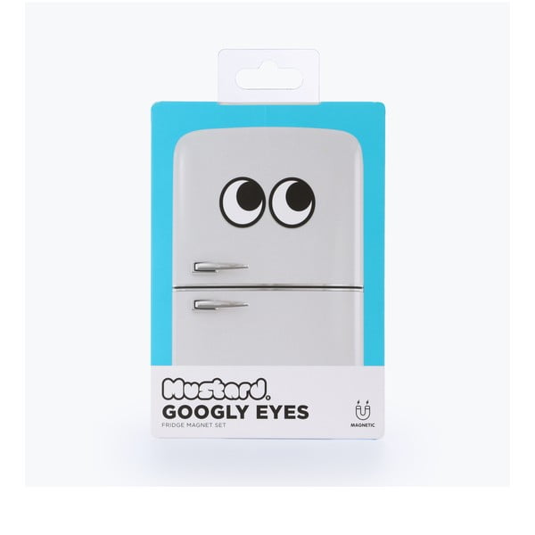 Googly Eyes szem alakú hűtőmágnes - Just Mustard