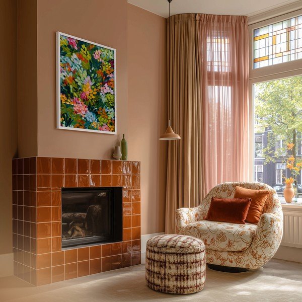 Nyomtatott keretezett kép 50x70 cm Vivid Meadow – Styler-image-2