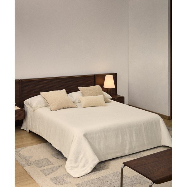 Elefántcsont színű kétszemélyes-hosszabbított háromrészes ágyneműhuzat 220x240 cm Simmel – Kave Home-image-1
