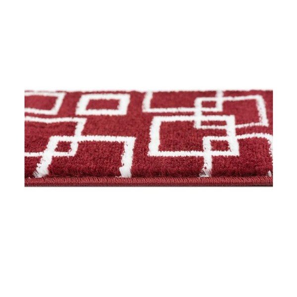 Piros lépcsőszőnyeg szett 13 db-os 22x73 cm Geometric – Mila Home-image-1