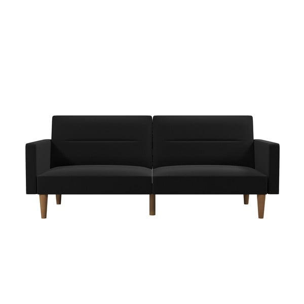 Fekete kinyitható kanapé 204 cm Channel - Støraa