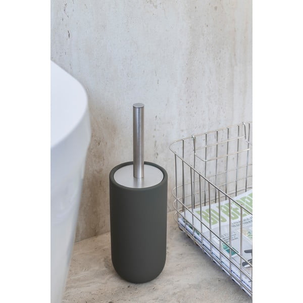 Sötétzöld kerámia WC-kefe Lotus Play – Mette Ditmer Denmark-image-1