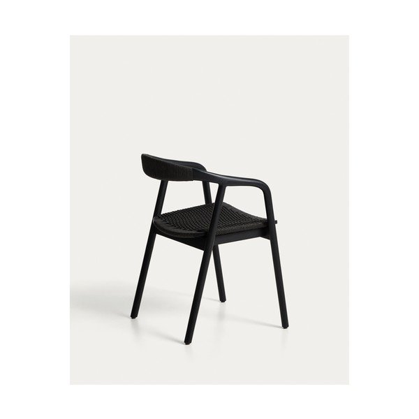 Fekete karfás étkezőszék Derile – Kave Home-image-4