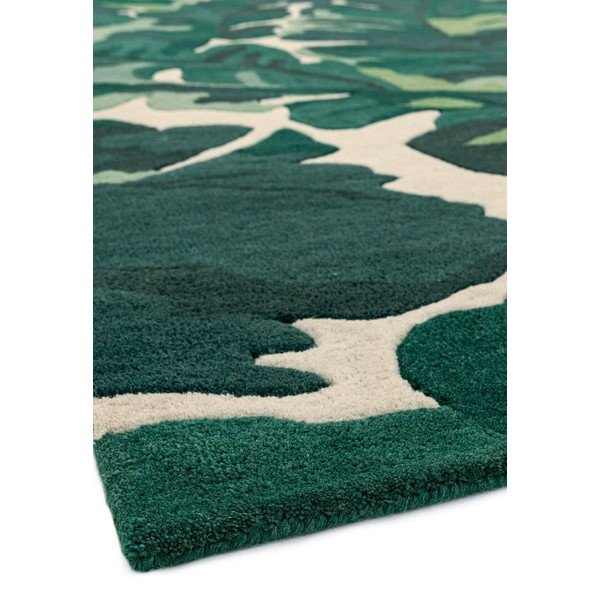 Sötétzöld kézi szövésű gyapjú szőnyeg 200x300 cm Matrix – Asiatic Carpets-image-2