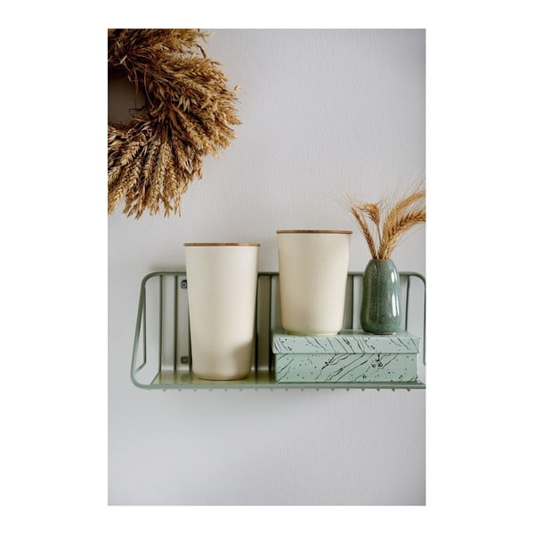 Derry bézs kerámia tárolóedény bambusz fedővel, 750 ml - Wenko-image-4