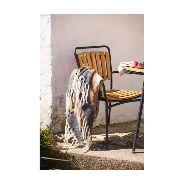 Barna gyapjúkeverék takaró 130x170 cm Carmel – House Nordic-image-1