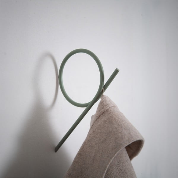 Szürkészöld fali fém akasztó Tuba L – Spinder Design-image-2