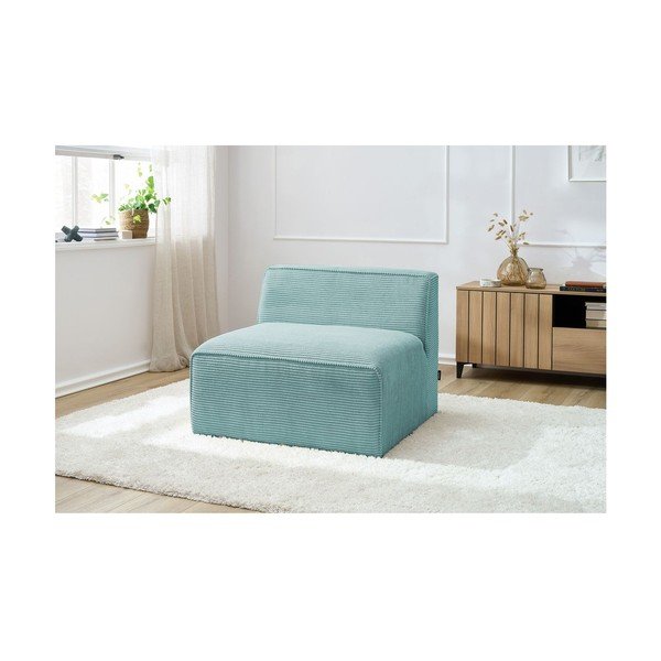 Mentazöld kordbársony kanapé modul (középső rész) Megeve – Bobochic Paris-image-1