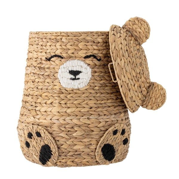 Natúr színű vízijácint játéktároló kosár ø 40x57 cm Timone – Bloomingville Mini-image-4