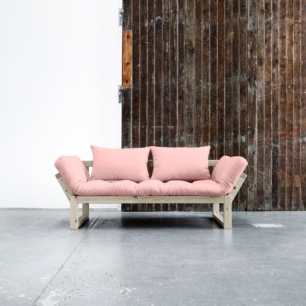 Edge Natural/Pink Peonie állítható kanapé - Karup