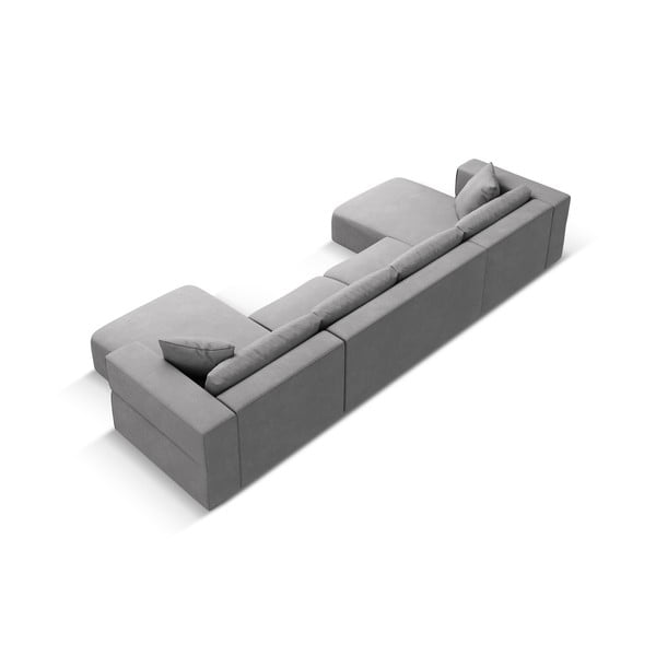 Világosszürke sarokkanapé ("U" alakú) Esther – Milo Casa-image-3