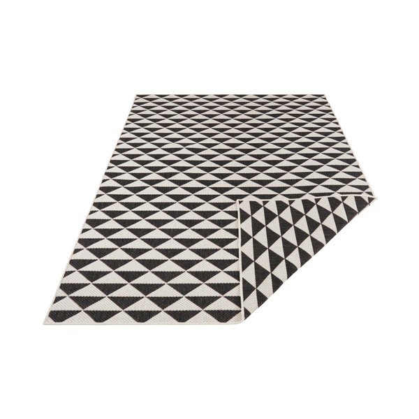 Tahiti fekete-krémszínű kétoldalas kültéri szőnyeg, 200 x 290 cm - Bougari-image-1