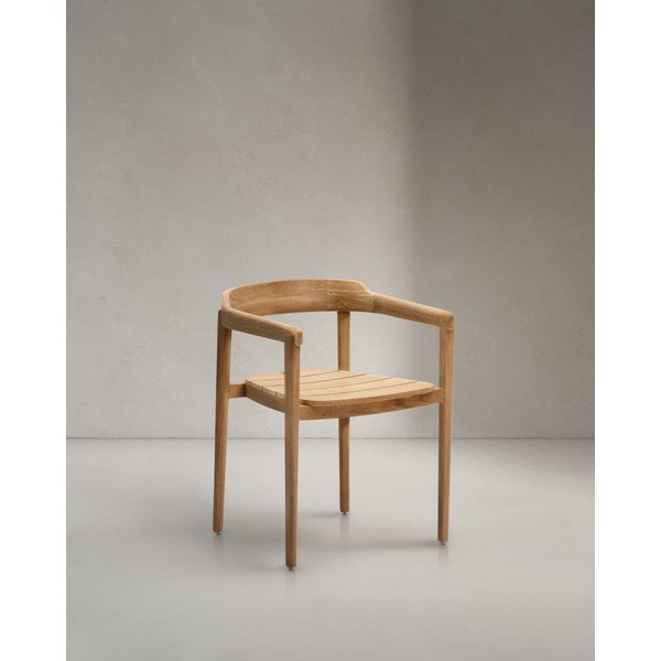 Natúr színű tömörfa kerti szék Icaro – Kave Home-image-1
