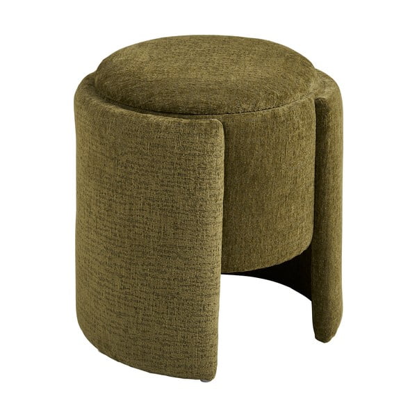 Khaki zsenília puff Walsdorf – House Nordic-image-2