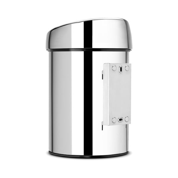 Fényes ezüstszínű acél érintésre nyíló szemetes 3 l Touch Bin – Brabantia-image-4