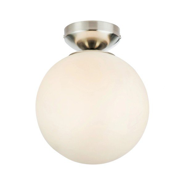 Fehér-ezüstszínű mennyezeti lámpa üveg búrával Stintino – Markslöjd