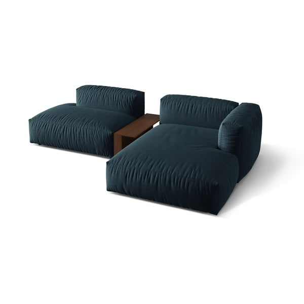 Sötétkék moduláris sarokkanapé (jobb oldali) Martina – Micadoni Home-image-2