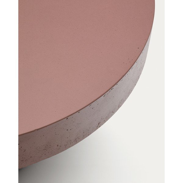 Beton kerek kerti dohányzóasztal ø 90 cm Aiguablava – Kave Home-image-4