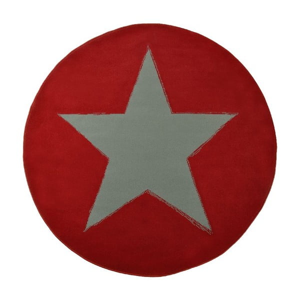 Star piros gyerekszőnyeg, ⌀ 140 cm - Hanse Home