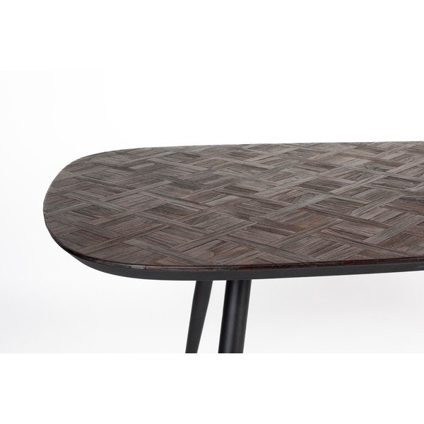 Teakfa étkezőasztal 90x180 cm Webster – White Label-image-3