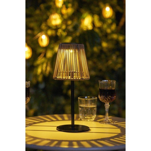 Napelemes LED asztali-hordozható kültéri lámpa ø 14 cm Salford – House Nordic-image-2