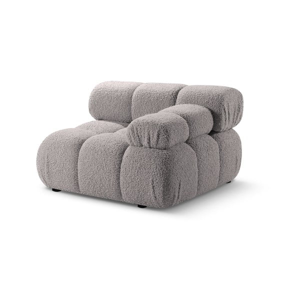 Világosszürke buklé kanapé modul (jobb oldali) Bellis – Micadoni Home-image-4