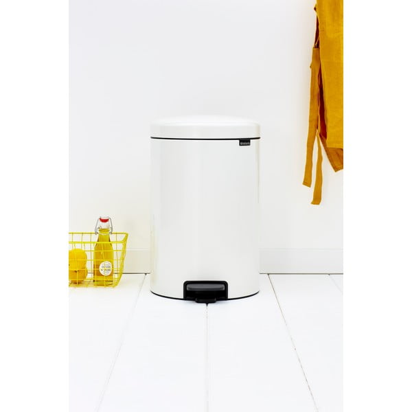 Fehér acél pedálos szemetes 20 l NewIcon – Brabantia-image-1