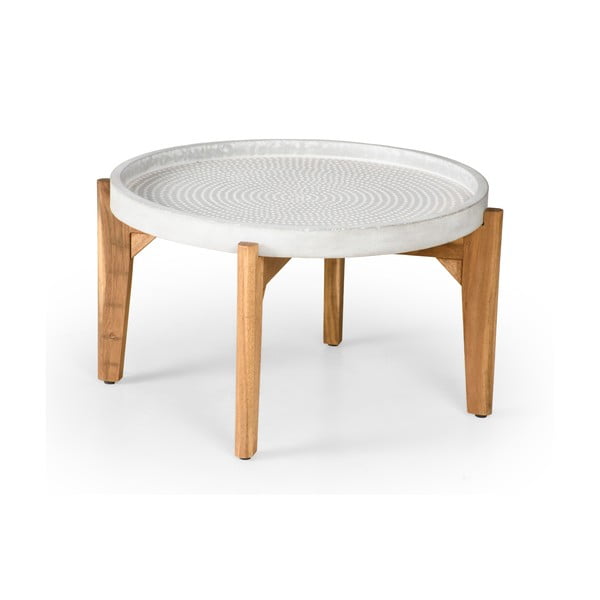 Bari kerti asztal szürke betonlappal, ø 70 cm - Bonami Selection