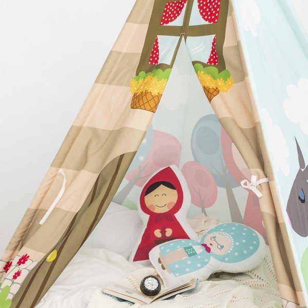 Granny pamut gyerekpárna, 40 x 30 cm - Mr. Fox-image-1