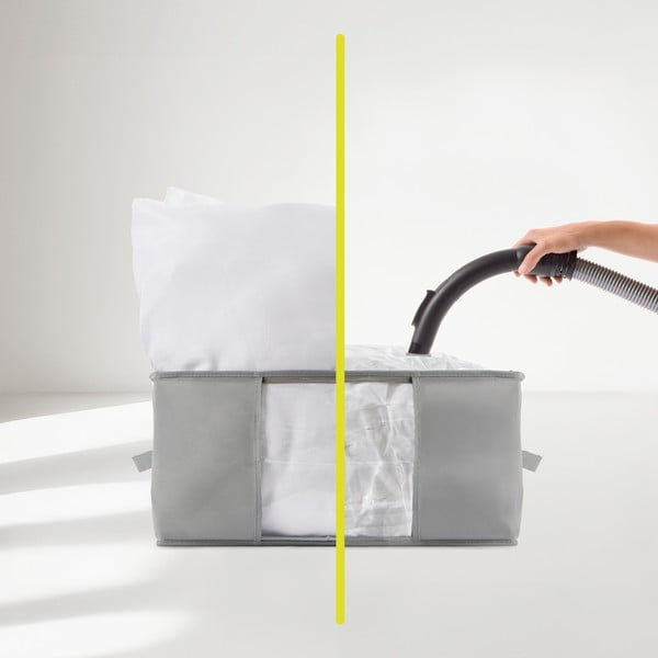 Vákuumos műanyag ruhatároló doboz 40x40x25 cm – Homéa